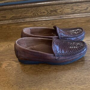 Dockers Dark Brown Leather Slip-On Loafers